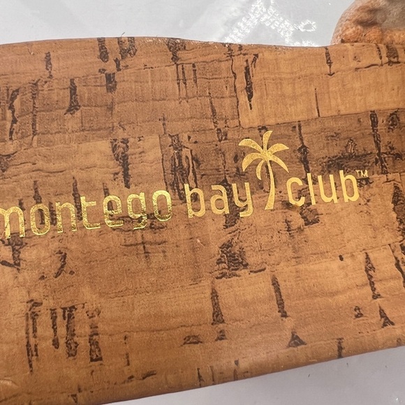 Montego Bay Club Cream Cork Wedge Heel Sandals Size 8 Women’s - Picture 2 of 9